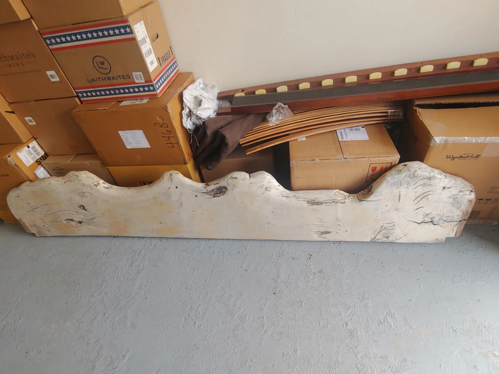 Bench before restoration